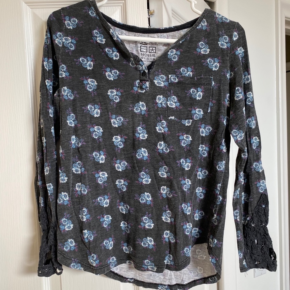 Nollie Floral and Lace long sleeve tee.
